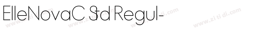 ElleNovaC Std Regul字体转换